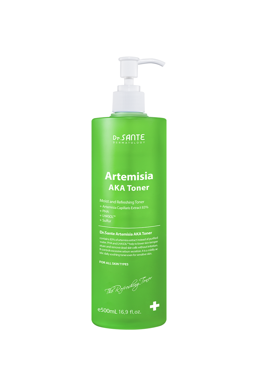 Dr.SANTE Artemisia AKA Toner - Soothing Pore Care (500ml) - KRKOCO