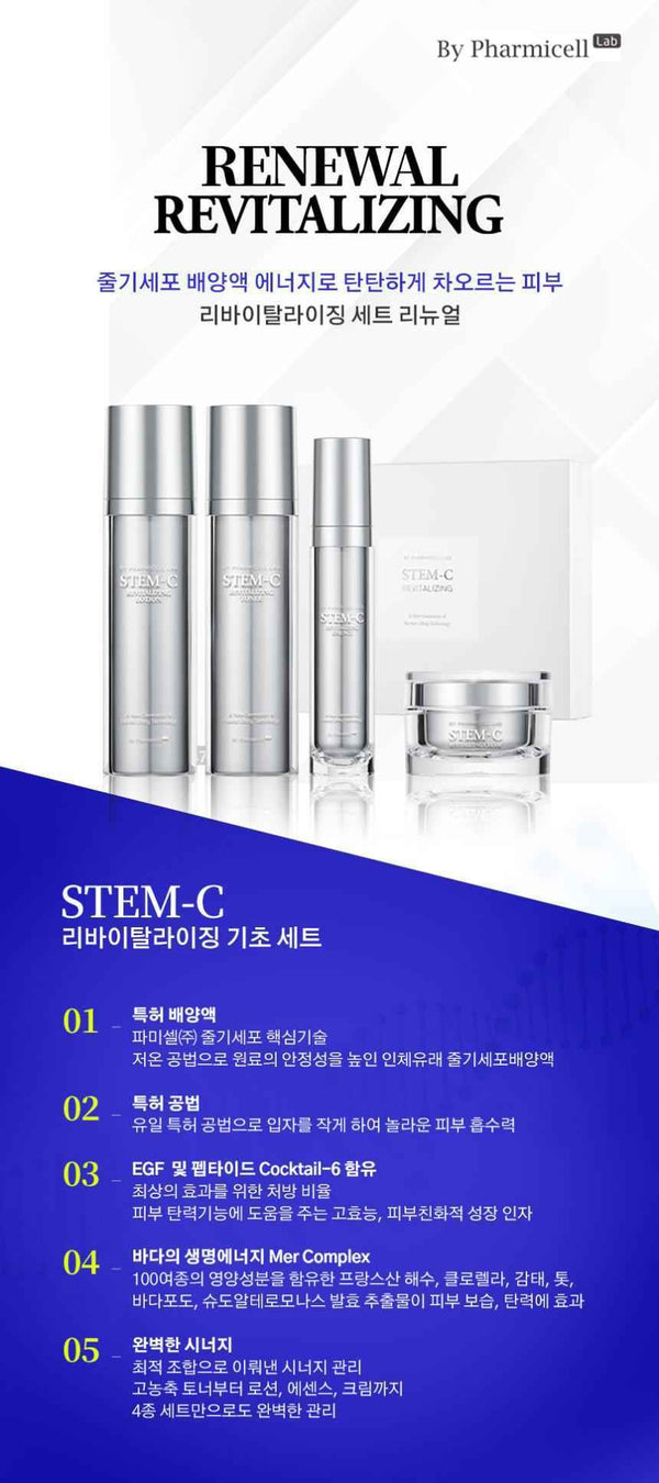 ( BOGO / 1+1 )Pharmicell Stem Sea Revitalizing 4p Set