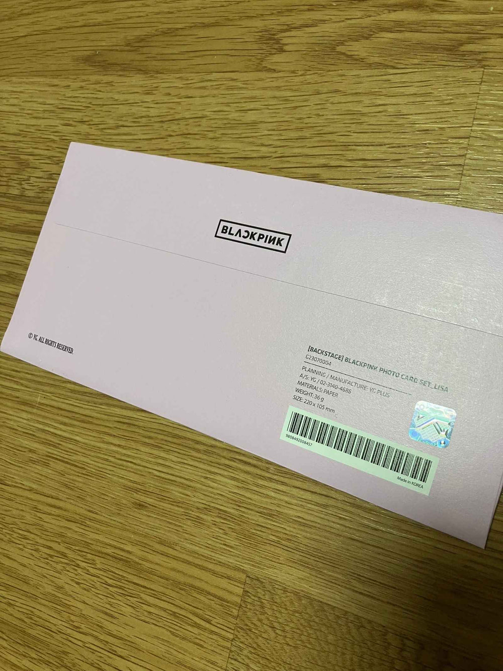 [BACKSTAGE] BLACKPINK PHOTO CARD SET - 2023 BORN PINK WORLD TOUR