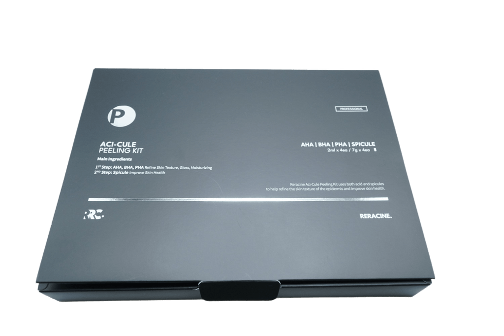 RERACINE ACI‑CULE Peeling Kit (4 Sets) — AHA · BHA · PHA + Spicule Care