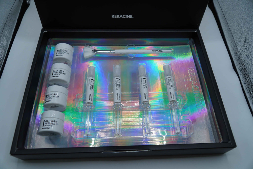 RERACINE ACI‑CULE Peeling Kit (4 Sets) — AHA · BHA · PHA + Spicule Care