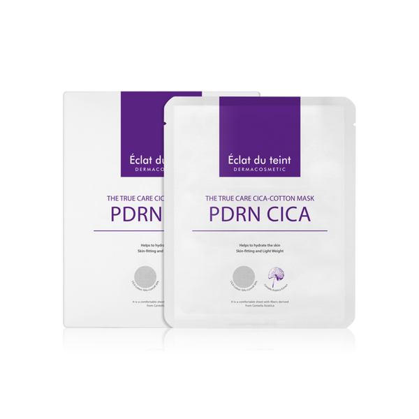 ( BOGO / 1+1 )ECLAT DU TEINT The True Care Cica Cotton Mask (1 Box - 5 Masks)