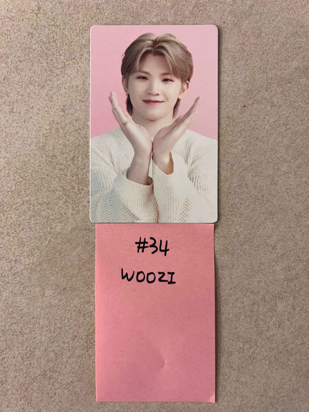SEVENTEEN Seventeen Cafe in Seoul - Official Trading Photocard #WOOZI #34