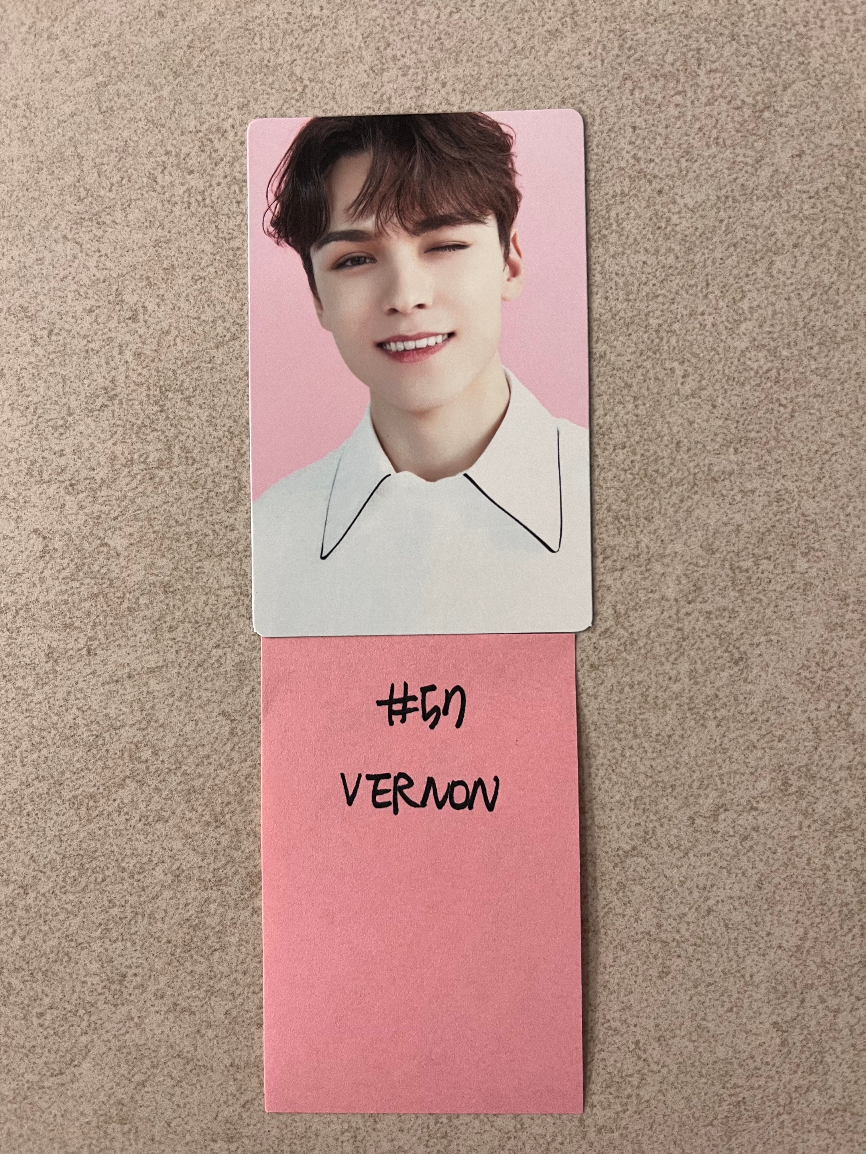 KRKOCO Seventeen Cafe in Seoul - Official Trading Photocard SEVENTEEN goods photocard