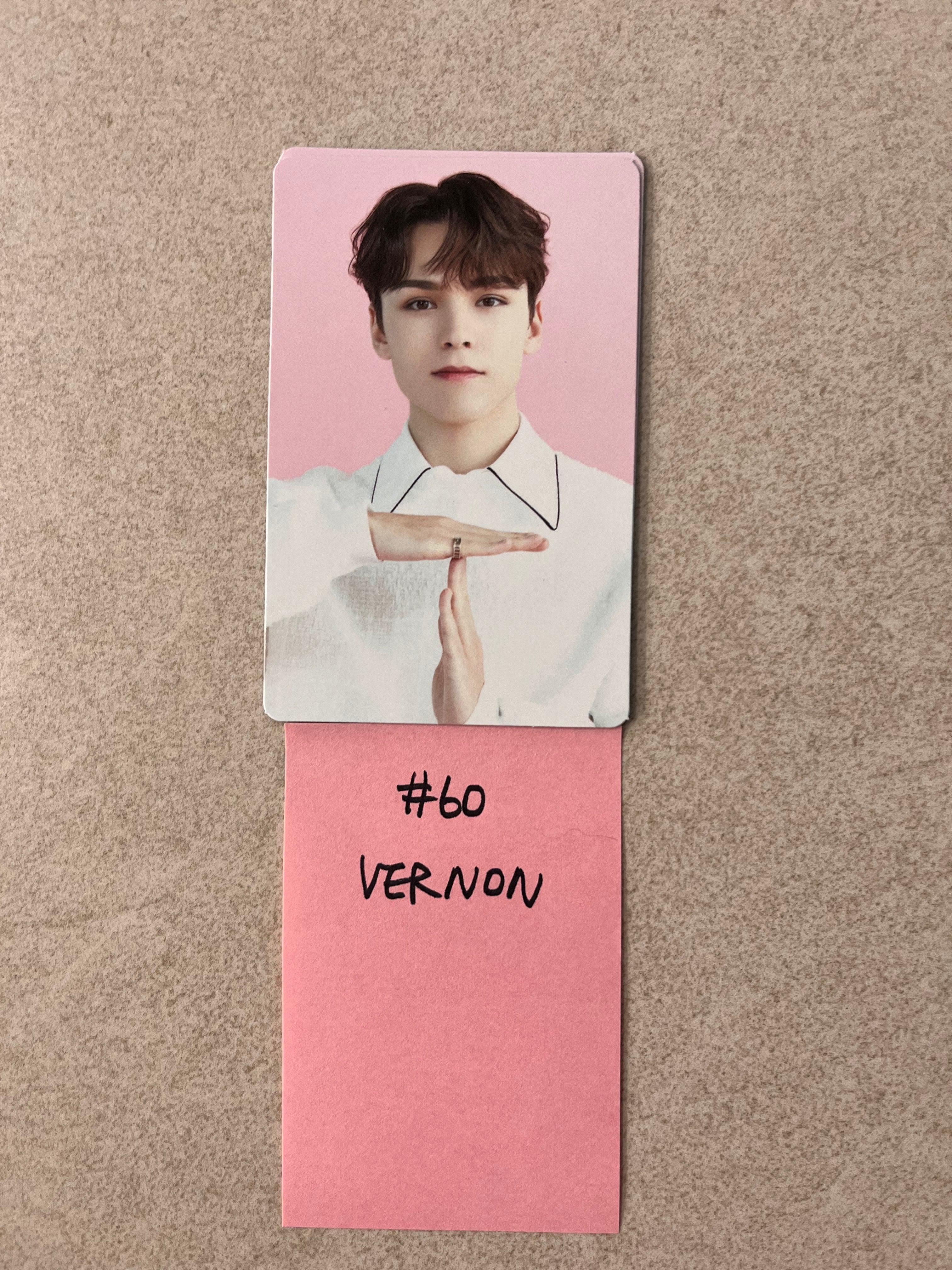 KRKOCO Seventeen Cafe in Seoul - Official Trading Photocard SEVENTEEN goods photocard