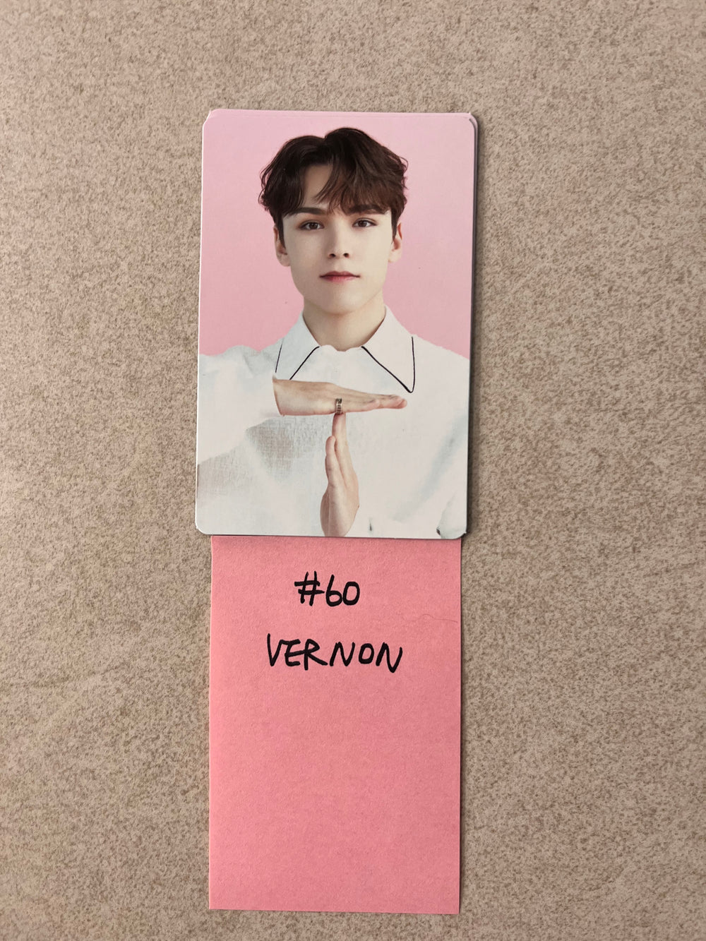 SEVENTEEN Seventeen Cafe in Seoul - Official Trading Photocard VERNON #60
