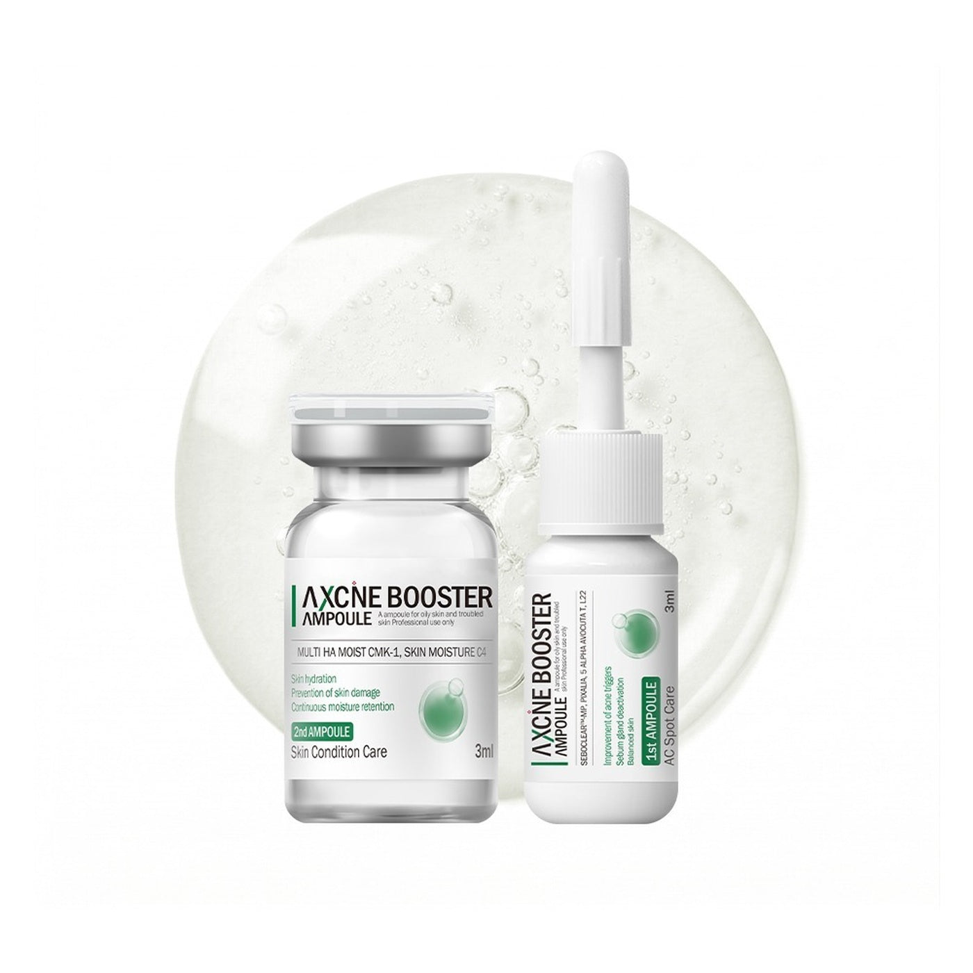 VEMONTES AXCNE Booster Ampoule Kit Step 1 3ml x 5ea / Step 2 3ml x 5ea Immagine principale del prodotto