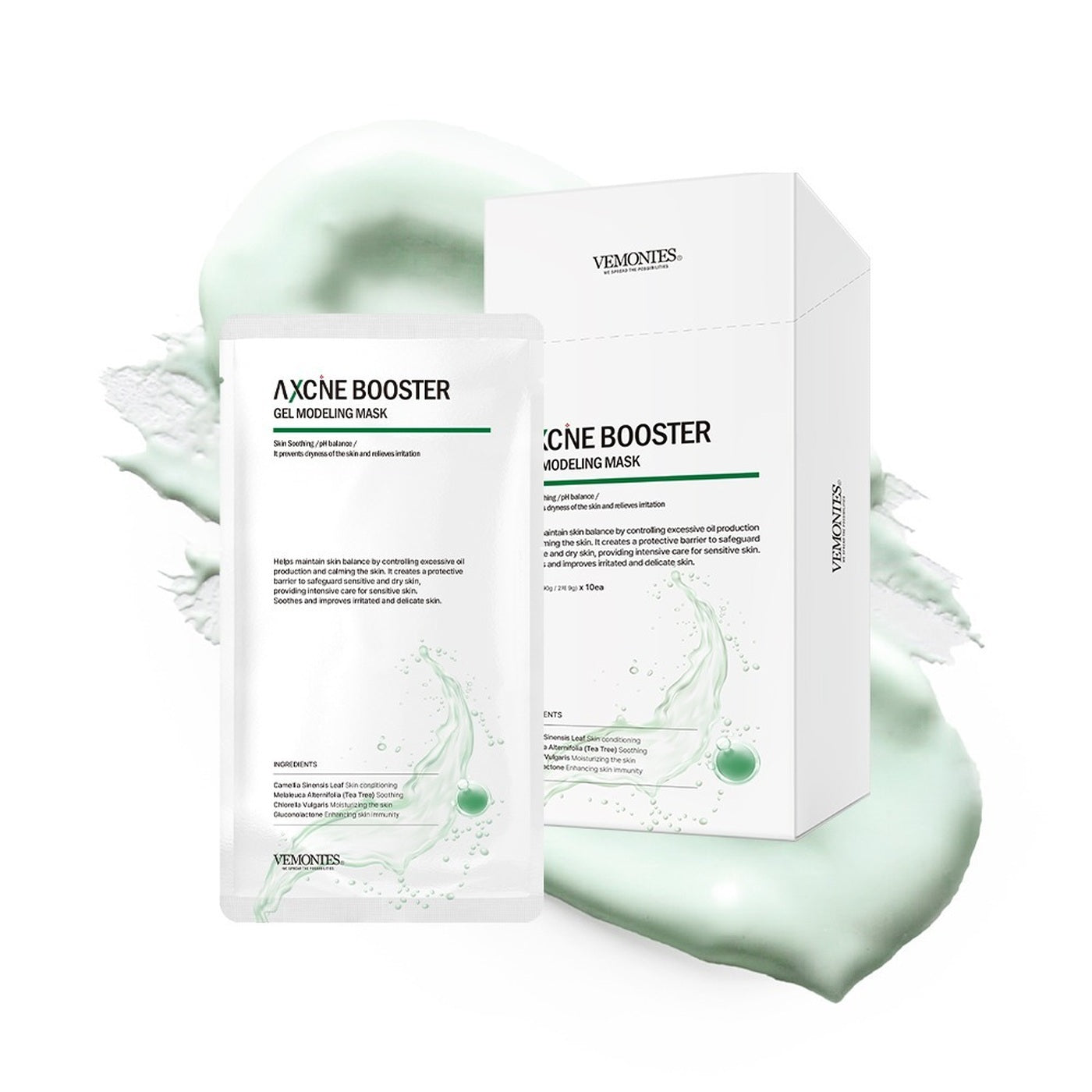 VEMONTES AXCNE Modeling Mask Pack Step 1 90g / Step 2 9g x 10ea