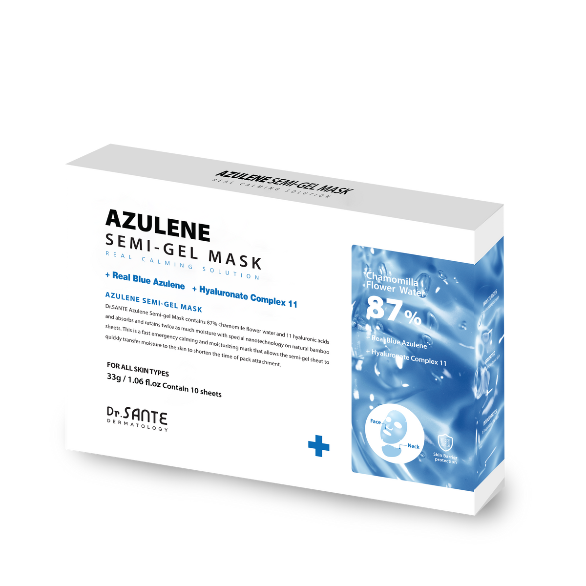 Dr.SANTE Azulene Semi-Gel Mask 10 Sheets