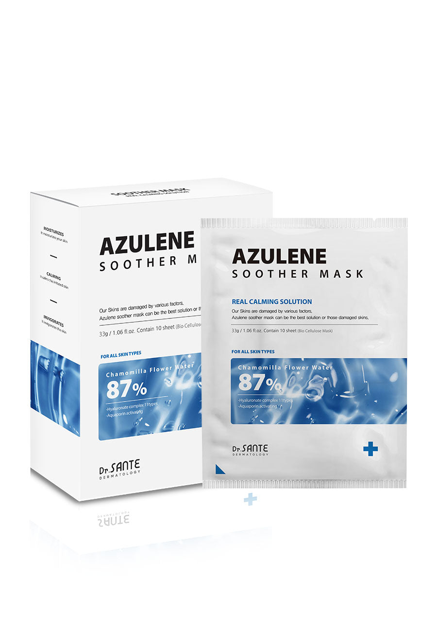Dr.SANTE Azulene Soother Mask 10 Sheets 主图