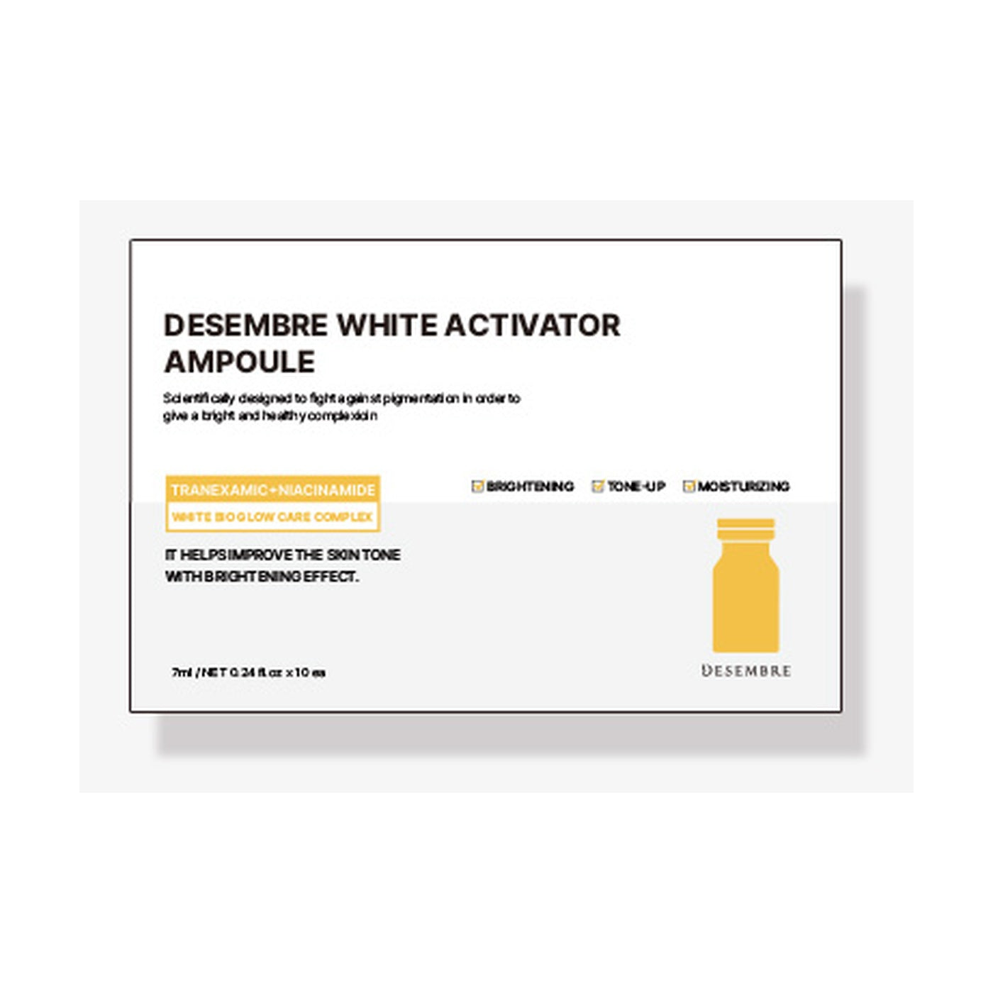 DESEMBRE Activator Whitening Ampoule 7ml x 10ea product image