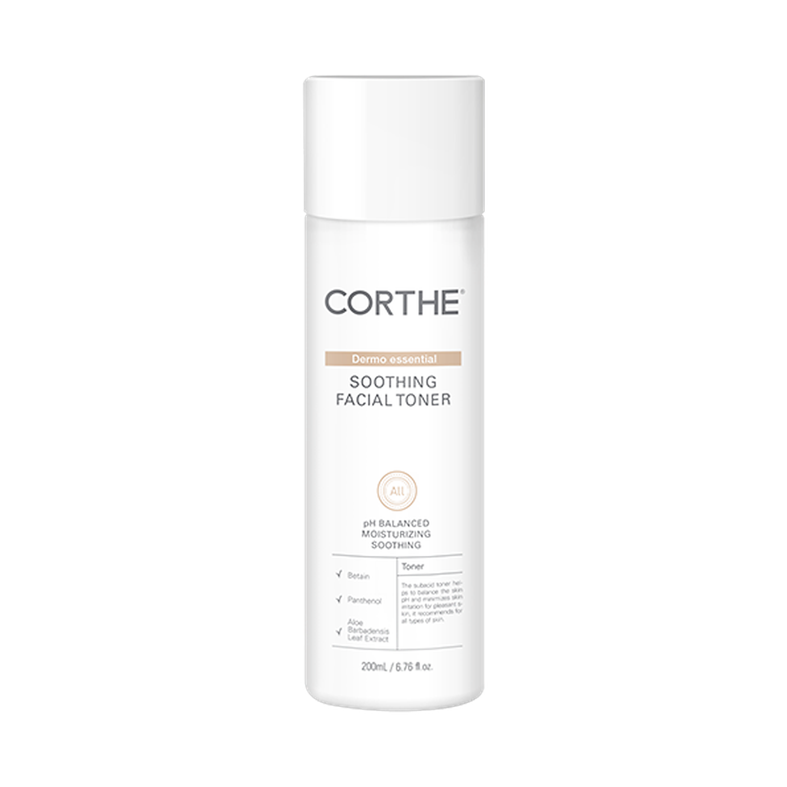 CORTHE Dermo Essential Soothing Facial Toner 200ml product image الصورة الرئيسية