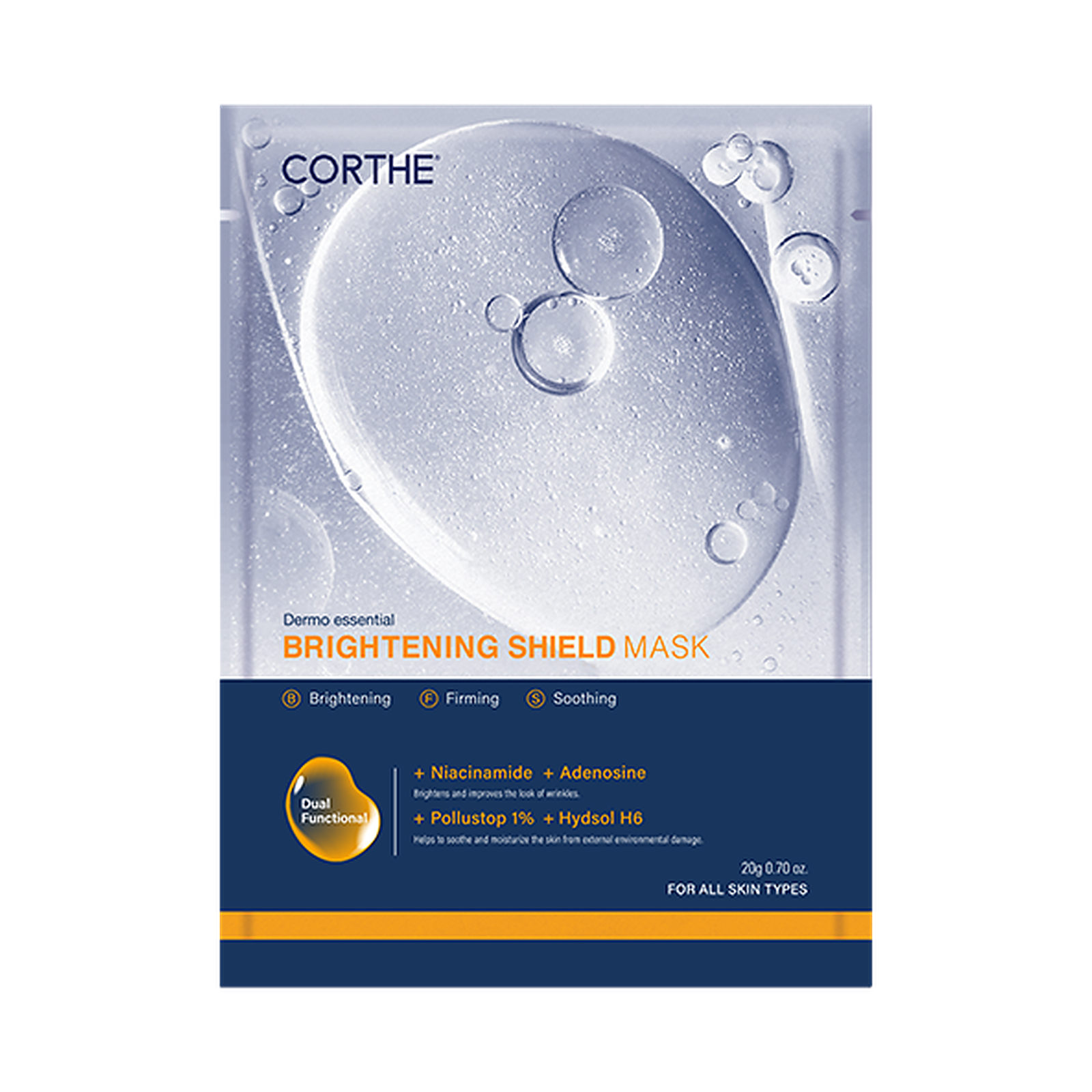 CORTHE Dermo Essential Brightening Shield Mask 20g product image