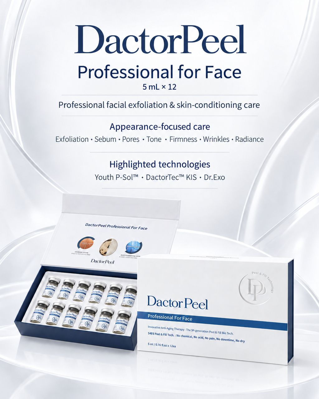 DactorPeel Professional for Face, 5 mL x 12 — evidence-backed partial product details