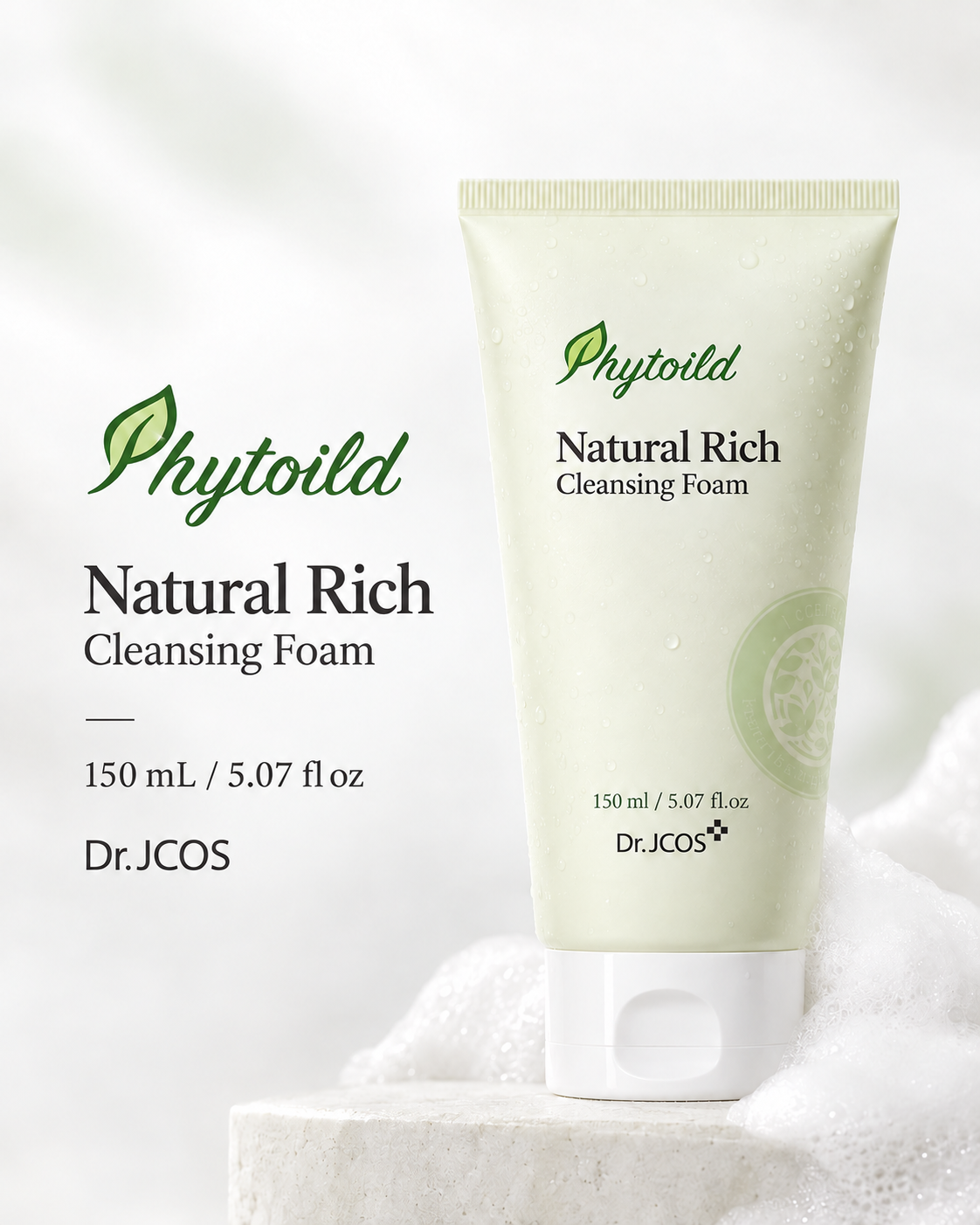 Dactor Peel Phytoild Natural Rich Cleansing Foam (150ml) Gambar sekunder produk