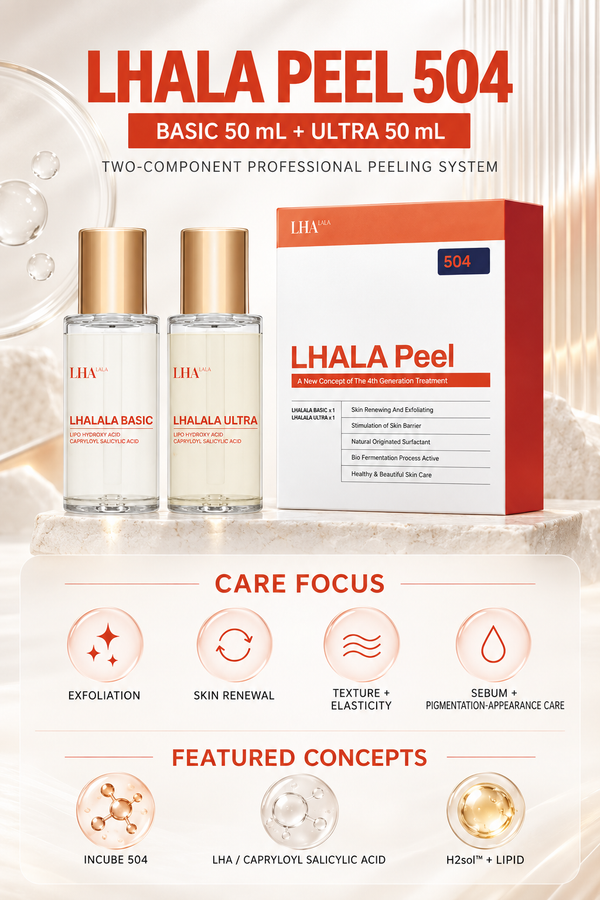 LHALA Peel 504 — BASIC 50 mL plus ULTRA 50 mL — evidence-backed partial product details
