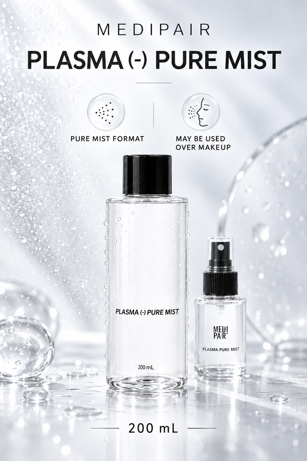 MEDIPAIR Plasma Pure Mist, 200 mL, may be used over makeup