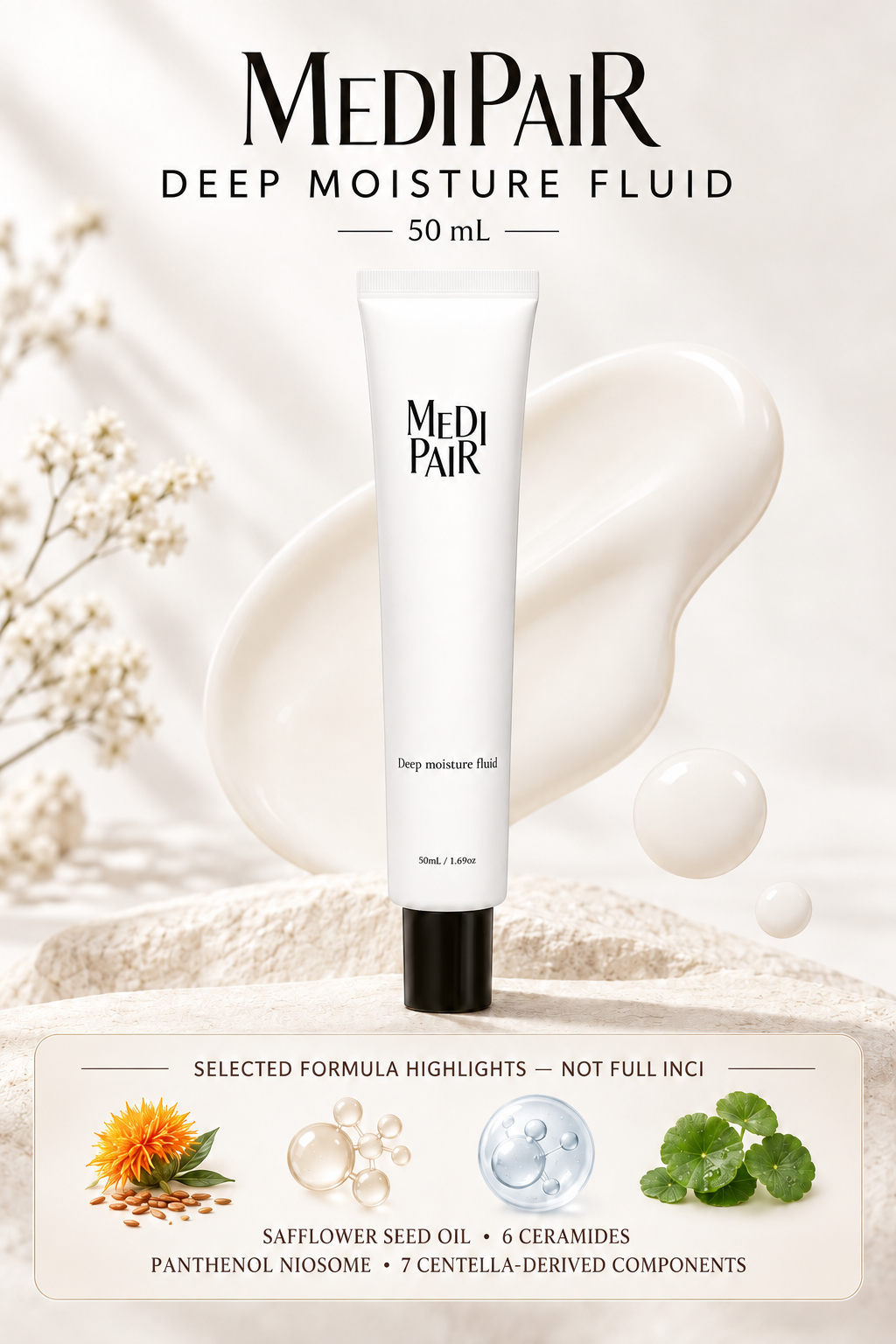 MEDIPAIR Deep Moisture Fluid (50ml) صورة ثانوية