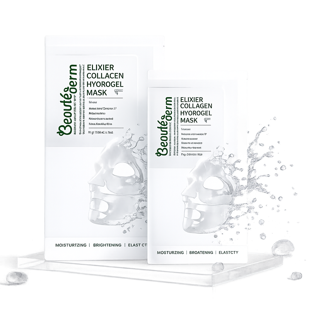( BOGO/1+1 )Beautederm Elixier Collagen Hydrogel Mask 5ea