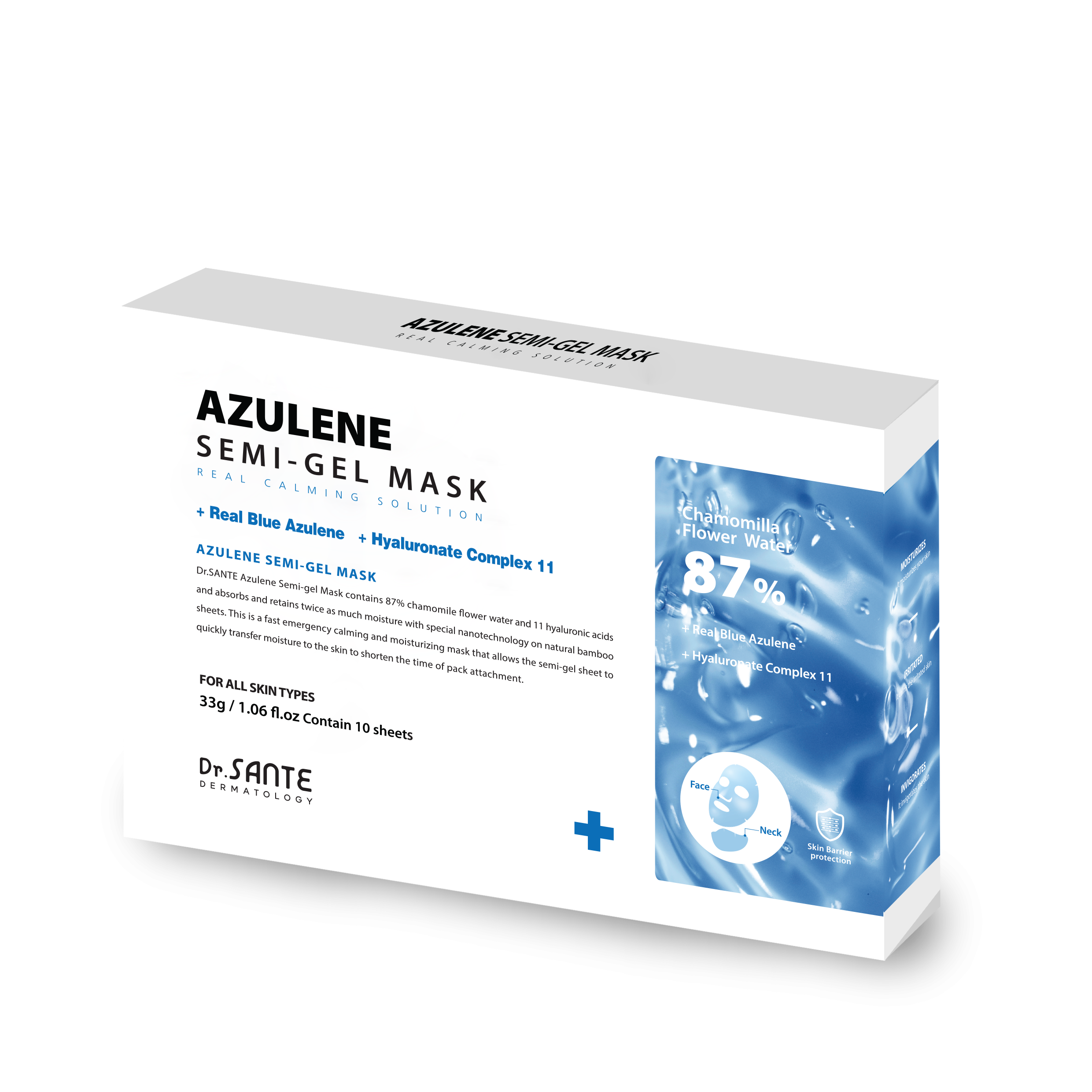 Dr.SANTE Azulene Semi-gel Mask - Soothing &amp; Moisturizing Care