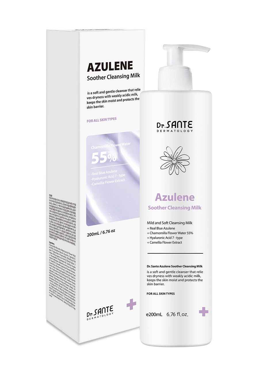 Dr.SANTE Azulene Soother Cleansing Milk - Mild &amp; Hydrating Cleanser
