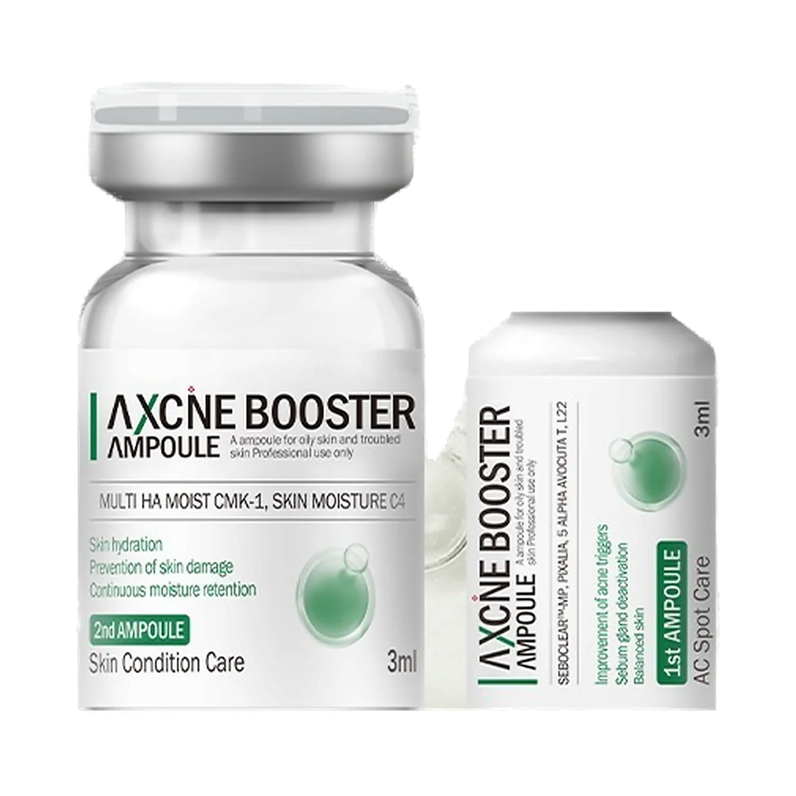 VEMONTES AXCNE Booster Ampoule Kit Step 1 3ml x 5ea / Step 2 3ml x 5ea product image Imagen principal del producto
