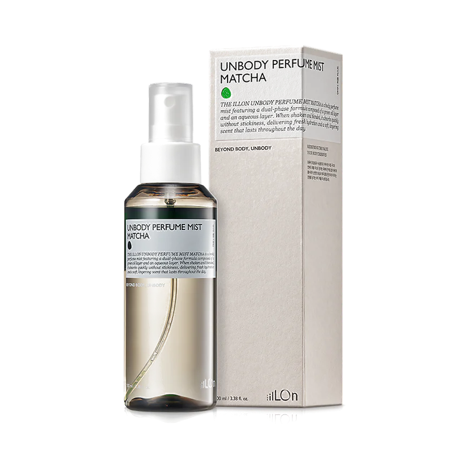 The iLLON Unbody Perfume Mist Matcha 100ml product image Gambar utama produk