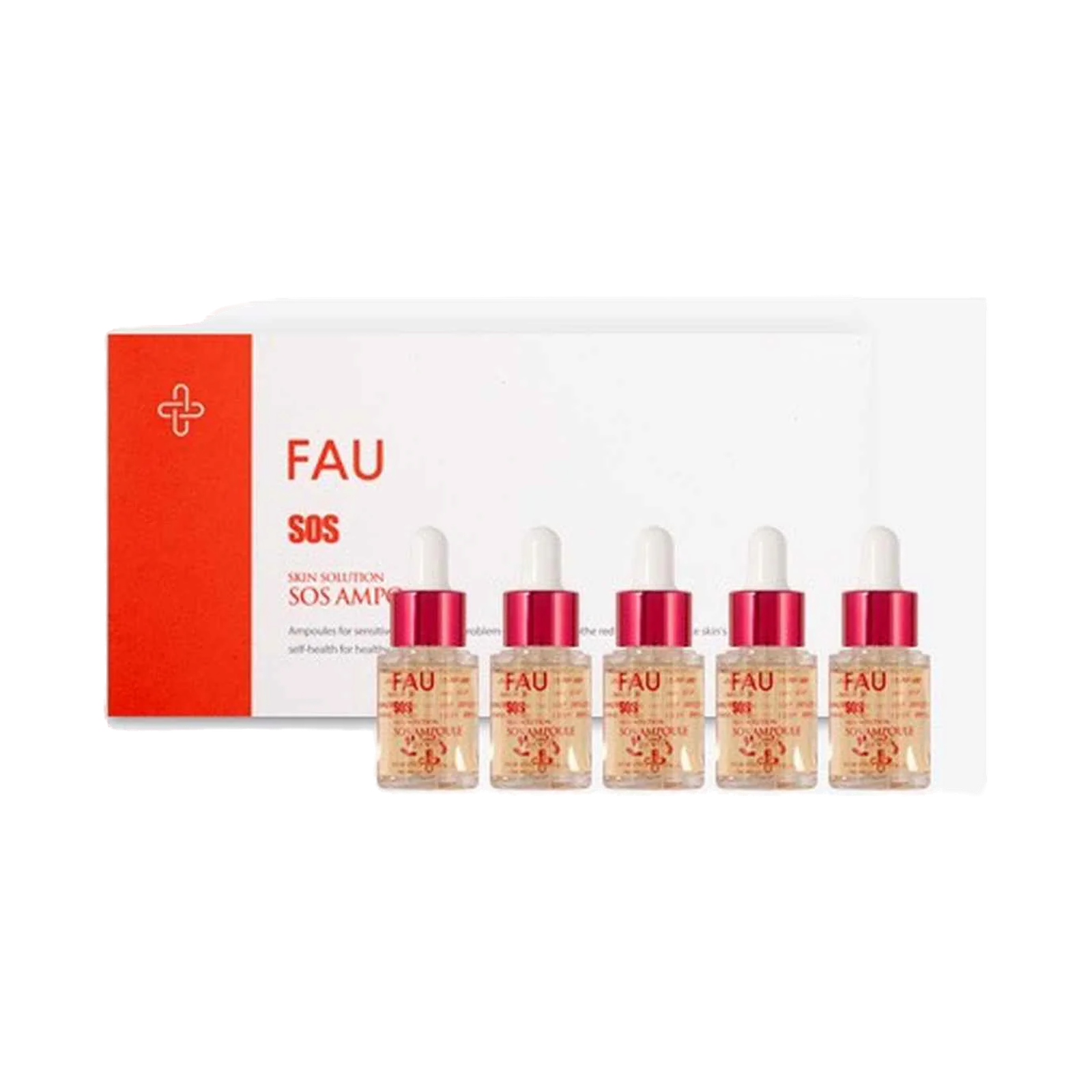 FAU Skin Solution SOS Ampoule (10ml*5ea) product image Gambar utama produk