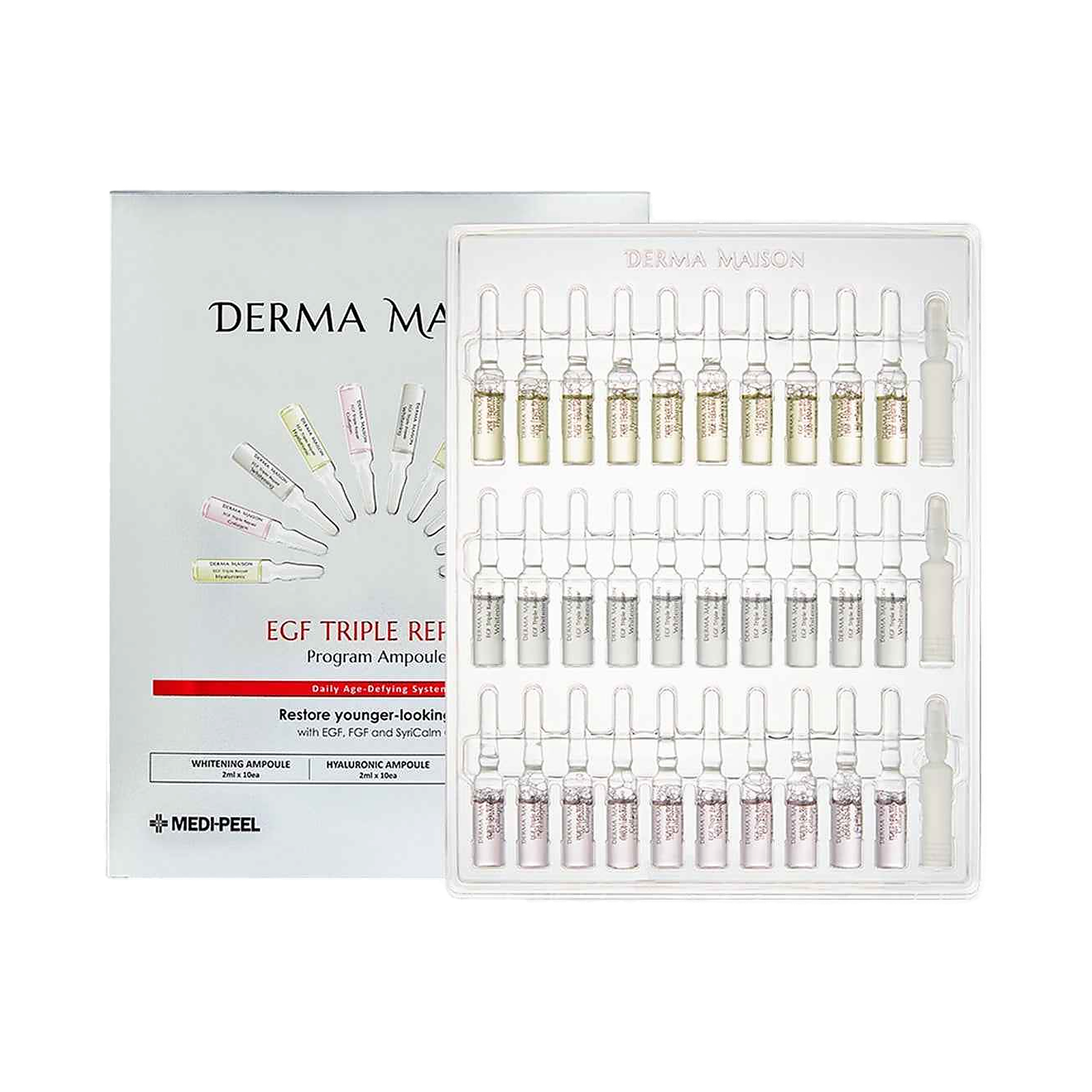 DERMA MAISON EGF Triple Repair Program Ampoule (2ml x 30ea) product image Immagine principale del prodotto