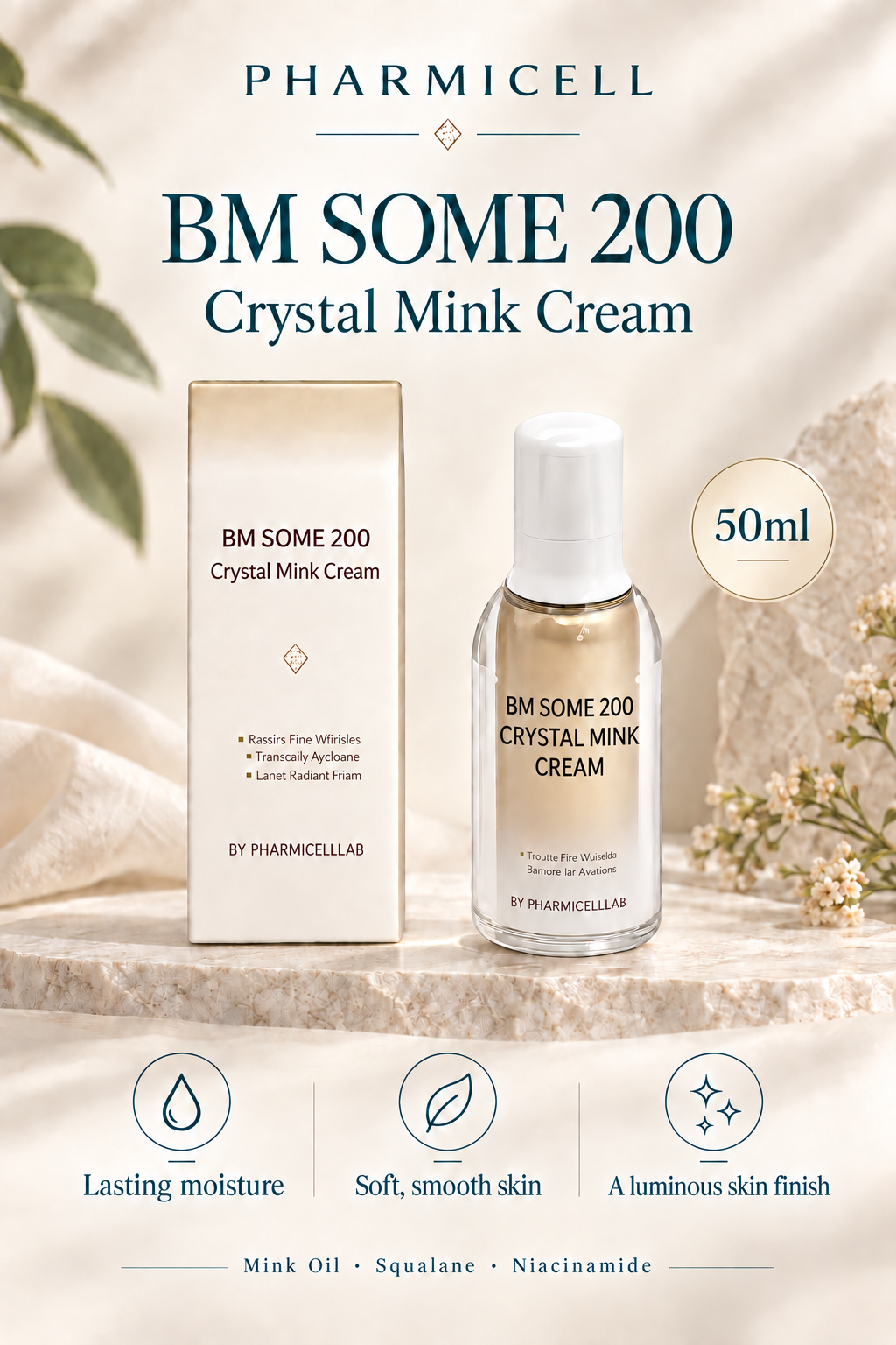 PHARMICELL BM SOME 200 Crystal Mink Cream 50ml Secondary image